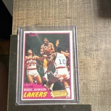 Magic Johnson 1981 Topps card