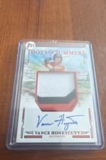 2025 Panini Boys of Summer Jumbo Material Signatures Vance Honeycutt #49 card