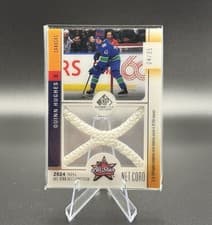 2024-25 SP Game Used 2024 All Star Skills Net Cord Relics Quinn Hughes #ASN-QH card