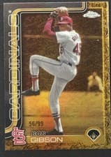 2025 Topps Gilded Collection Base Set Bob Gibson #36 card