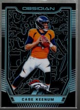 Case Keenum 2018 Panini Obsidian card