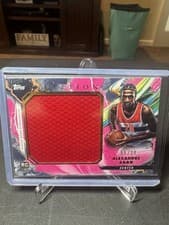 2024-25 Topps Inception Rookie Jumbo Relic Autographs Alexandre Sarr #RJR-AS card