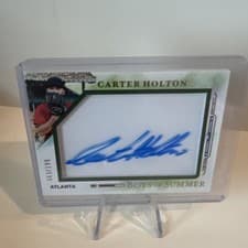 2025 Panini Boys of Summer Jumbo Acetate Signatures Carter Holton #22 card