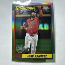 2025 Topps Chrome 1990 Topps Baseball Jose Ramirez #90CB-5 card