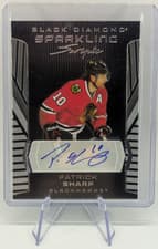 2025-26 Upper Deck Black Diamond Sparkling Scripts Patrick Sharp #SS-PS card