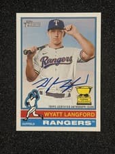 2025 Topps Heritage Real One Autographs Wyatt Langford #ROA-WL card