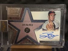 2025 Topps Five Star Stars and Stitches Autographs Jim Palmer #SS-JP card