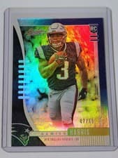 Damien Harris 2019 Panini Absolute card