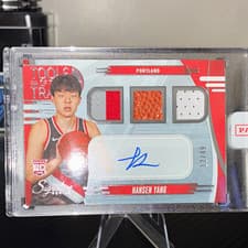 2025-26 Panini Signature Series Tools of the Trade Hansen Yang #6 card