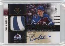 2024-25 Upper Deck Ultimate Collection Rookie Signature Premium Materials Calum Ritchie #RSM-CR card