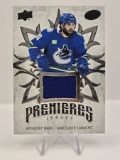 2024-25 Upper Deck Ice Ice Premieres Jersey Arshdeep Bains #IPJ-44 card
