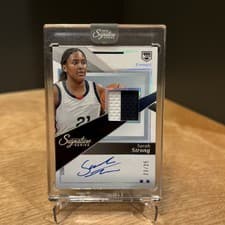 2025-26 Panini Signature Series Jersey Autographs Sarah Strong #20 card