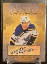 2025-26 Upper Deck Artifacts Top Tier Rookie Signatures Jimmy Snuggerud #TTR-JS card