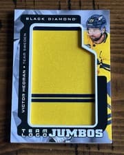 2025-26 Upper Deck Black Diamond Team Logo Jumbo Patch Puzzle Victor Hedman #TL-VH card