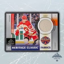 2024-25 SP Game Used 2023 Heritage Classic Fabrics Yegor Sharangovich #HCF-9 card