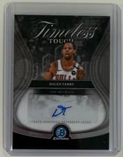 2025-26 Bowman Timeless Touch Signatures Dalen Terry #TTA-DT card