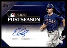 2024 Topps Postseason Performance Autograph Evan Carter #PPA-EC card