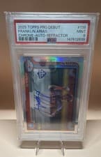 2025 Topps Pro Debut Chrome Autographs Franklin Arias #PDC-138 card