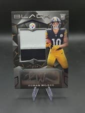 2024 Panini Black Rookie Patch Autographs Roman Wilson #231 card