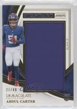 2025 Panini Immaculate Rookie Numbers Abdul Carter #1 card