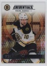 2025-26 Upper Deck Credentials Acetate Ticket Access Pavel Zacha #TA-PZ card