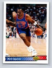 Mark Aguirre 1992-93 Upper Deck Base Set card