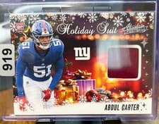 2025 Panini Absolute Holiday Suit Abdul Carter #HS-ACR card