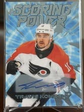 2025-26 Flair Scoring Power Autographs Travis Konecny #SP-8 card