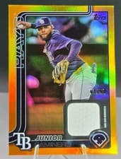 2025 Topps Real One Relics Junior Caminero #477 card