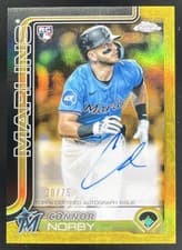 2025 Topps Gilded Collection Chrome Gold Autographs Connor Norby #CGA-CN card