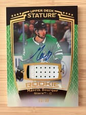 2024-25 Upper Deck Stature Base Memorabilia Mavrik Bourque #46 card