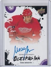 2025-26 Upper Deck Detroit Red Wings Centennial Octopus Ink Marc Bergevin #OI-MB card