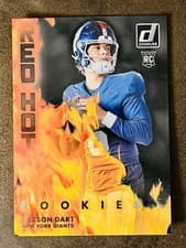 2025 Panini Donruss Red Hot Rookie Jaxson Dart #RHR-JXD card