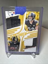 2025 Panini Absolute Team Tandem Materials T.J. Watt / Minkah Fitzpatrick #TTM-PIT card