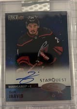 Seth Jarvis 2024-25 Upper Deck Clear Cut 1997-98 Collectors Choice Starquest card