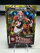Jahmyr Gibbs 2023 Panini Prizm Draft Picks Student Orientation card