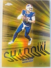 2025 Topps Chrome Shadow Etch Josh Allen #SE-2 card