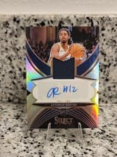 2024-25 Panini Select Rookie Jersey Autographs Antonio Reeves #RJA-REE card
