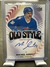 2024-25 Upper Deck Premier Old Style Signatures Michel Goulet #OS-MG card