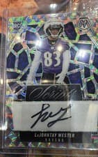 2025 Panini Mosaic Rookie Scripts LaJohntay Wester #RS-LWR card