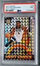 2024-25 Panini Mosaic Heat Check Anthony Edwards #14 card