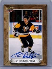 2024-25 Upper Deck Engrained Icons Beehive Portrait Signatures Chris Dahlquist #BH-CD card
