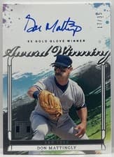 Don Mattingly 2025 Panini Impeccable Award Winning Autographs card
