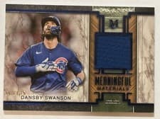 2025 Topps Museum Collection Meaningful Material Relics Dansby Swanson #MMR-DS card