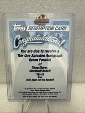 2026 Topps Tier One Tier One Xplosion Autographs Chase Burns #T1XA-CB
