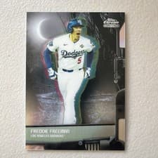 Freddie Freeman 2026 Topps Chrome Black Nocturnal card