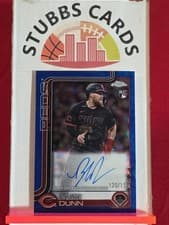 Blake Dunn 2025 Topps Chrome Logofractor Edition Rookie Autographs card