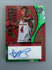 Ace Bailey 2024-25 Bowman's Best University Greatness Awaits Autographs card