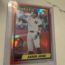 2025 Topps Chrome Logofractor Edition 1990 Topps Aaron Judge #90CB-11 card