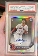 2025 Bowman Chrome Rookie Autographs Marcelo Mayer #CRA-MM card